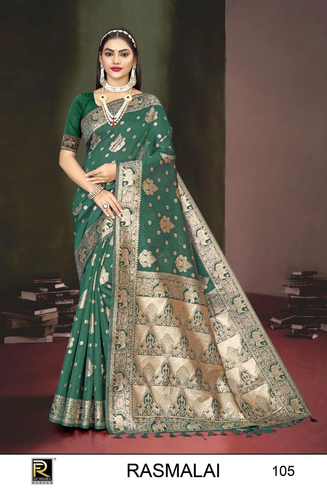 Rasmalai 1 By Ronisha Designer Banarasi Silk Sarees Wholesale Clothing Suppliers In India
